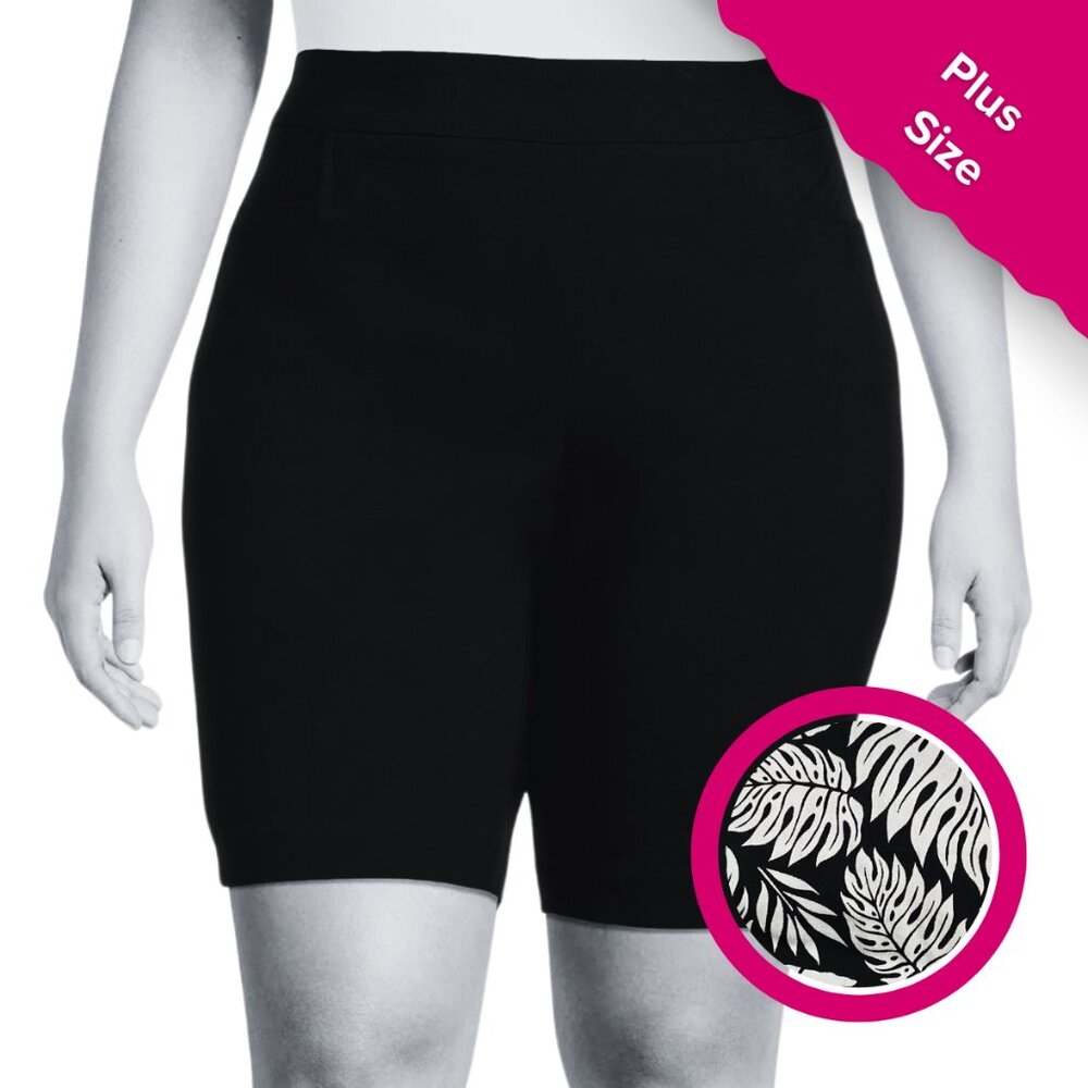 Bermuda Short, Leaf Print